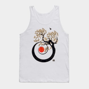 Bonsai Zen Spiral of life Tank Top